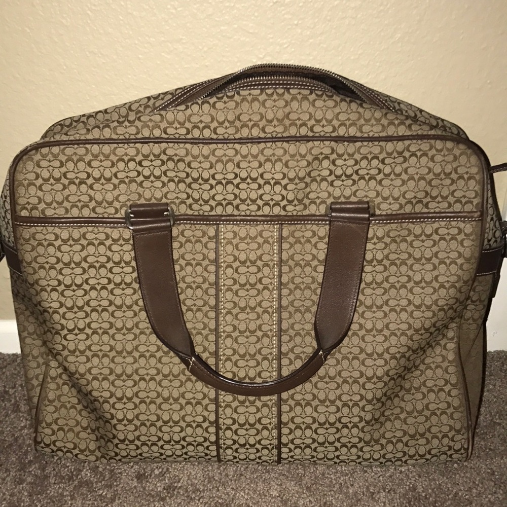 Coach laptop briefcase